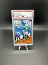 2021 Panini Absolute Jaylen Waddle By Storm Orange Spectrum Rookie /50 PSA 9
