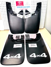 2005-2015 Tacoma Complete Front & Rear 4x4 Mud Guard Flap Kit GENUINE OEM PART