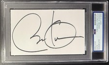 Barack Obama US President Signed Autograph PSA/DNA Slabbed Encapsulated 3x5 Card