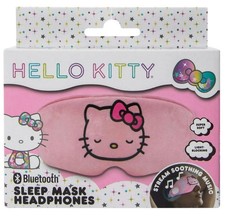 Hello Kitty Plush Sleep Mask Headphones Bluetooth Wireless FM Radio