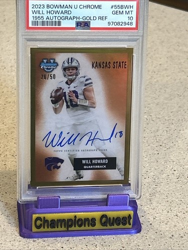 Will Howard [Gold] #55B-WH card