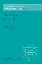 M. Shirvani (u. a.) | Skew Linear Groups | Ta...