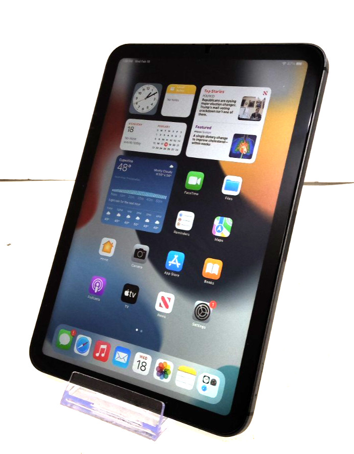 Apple A2568 iPad Mini 6th Gen WiFi+Cellular 64GB Space Gray MK893LL/A 8.3"