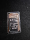 Vintage Johnson Matthey 1 Troy Oz .999 Fine Silver Bar- Serial# B324107