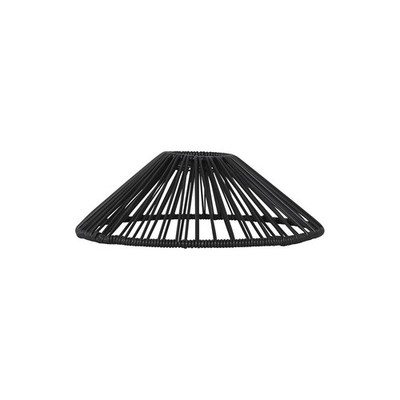 Star Trading Lampenschirm Vide, Rattan, Schwarz, E27, Außenbereich,   25 cm