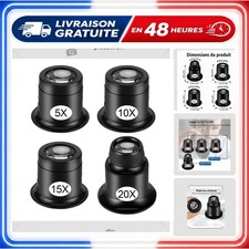 Loupes d’horloger 5X à 20X JSMTKJ Kit réparation montres bijoux