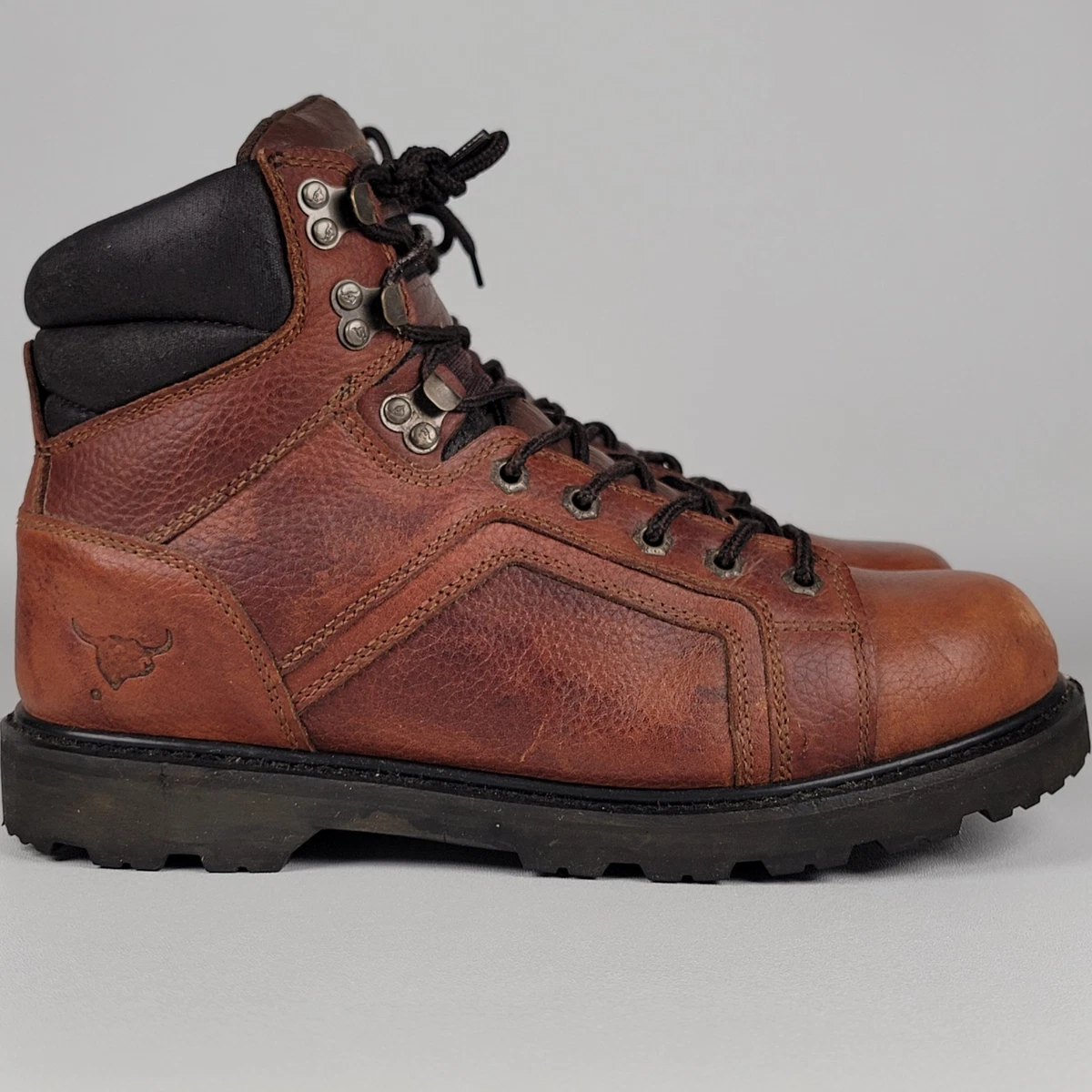 Texas Steer Brown Leather Boots for Men for Sale | Shop New  display picture 3