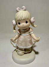 Vintage 1999 Enesco Precious Moments Jumping For Joy Porcelain Figurine PM991