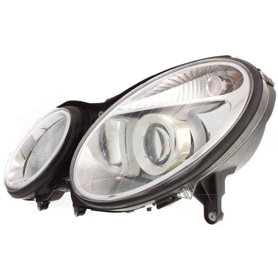 Halogen Headlight Set LH RH For 03-06 Mercedes Benz E320 E350 E500 E55 AMG CAPA - Image 4 of 4