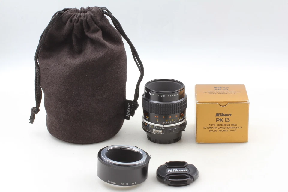 SN:713xxx [MINT w/PK-13] Nikon 55mm f2.8 Ai-s Micro-NIKKOR Macro Lens From JAPAN - image 3 of 4