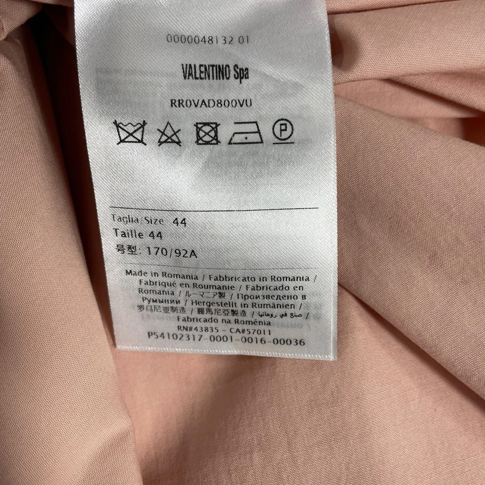 Mini abito rosso Valentino stringato in cotone rosa donna rosa taglia 44