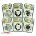 2024 $1 Morgan and Peace Dollar 6-Coin Set First Day of Issue NGC MS/PF 70