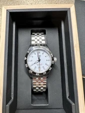 Christopher Ward  White C60 Trident Pro 300  40mm Swiss W/Xtra Band And Brace