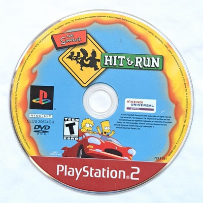 #ad The Simpsons Hit amp; Run PlayStation 2 Greatest Hits Disc Only *Tested Working* $54.99