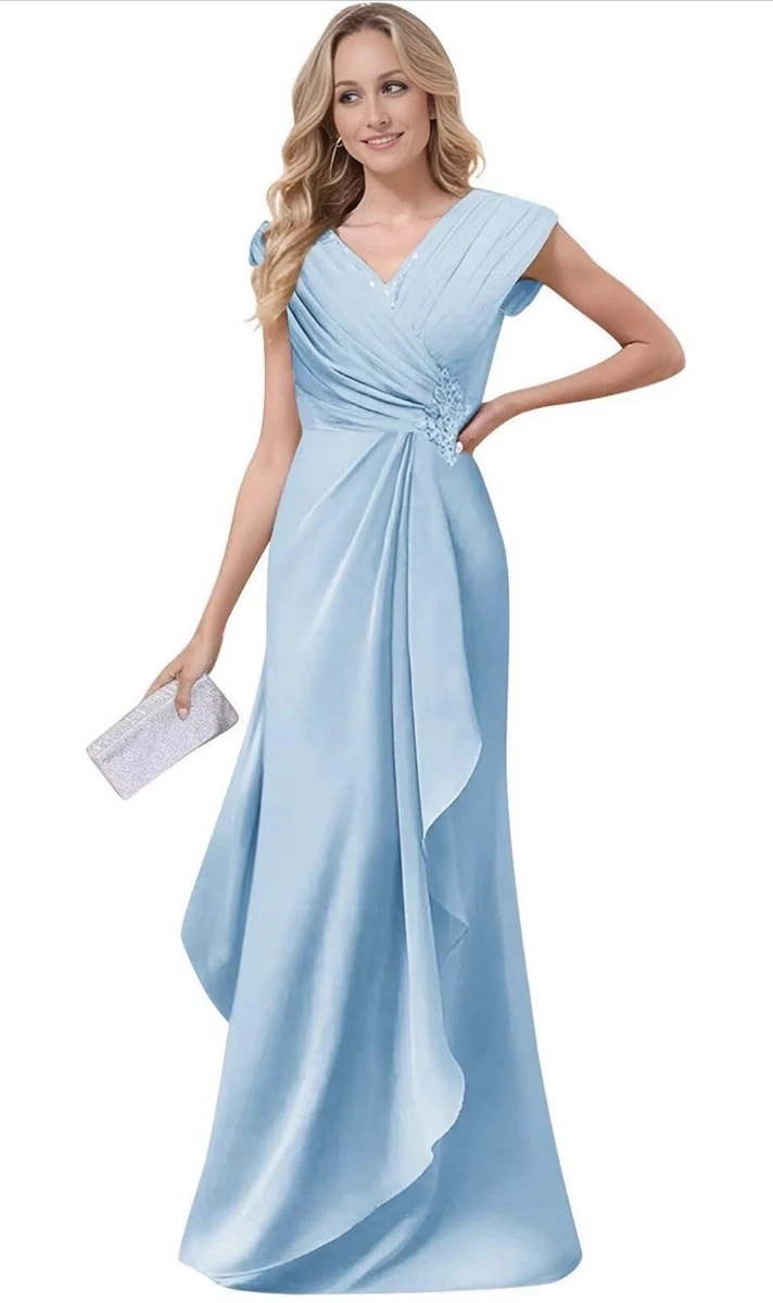 sachin and babi light blue dress Chiffon 1960s Vintage Dresses for Women for sale main image 0