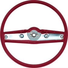 Oer 3939733 1969-70 Steering Wheel Red Standard Interior Oer 3939733 1969-70 Steering Wheel Red Standard Interior