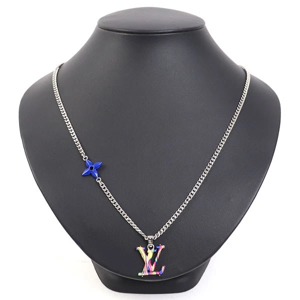 LOUIS VUITTON（LV） Louis Vuitton MP3353 Collier LV Psichedelico LV Logo Monogram Collana Fiore