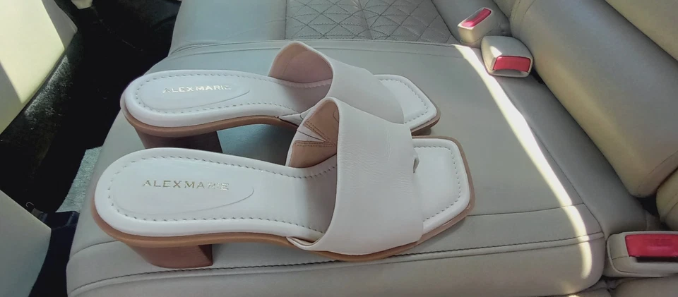 Alex Marie Puntera Cuadrada 2.5” Tacones Plantilla Acolchada Talla 9W Foto 4 de 4