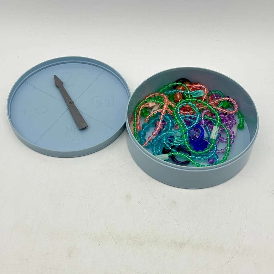 Pretty Pretty Princess Blue Plastic Jewelry Box with Spinner and All Jewelery - Image 2 of 3