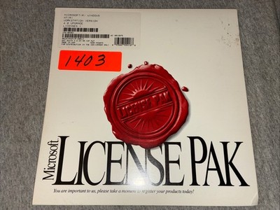 Microsoft Windows NT License Pak Only No Media Workstation Version 4.0 Upgrade