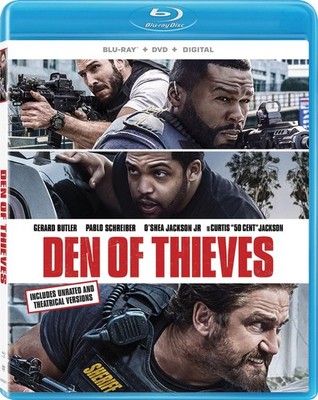 Den of Thieves (Unrated) (Blu-ray) Gerard Butler Pablo Schreiber
