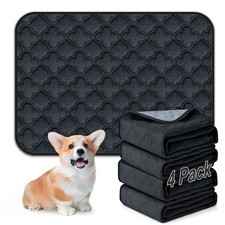 Washable Pee Pads for Dogs - 4 Pack Reusable Pee Pads Waterproof Puppy