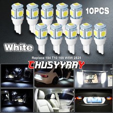 10x T10 168 194 Led License Plate Light Bulb Interior Bulbs White 6000k 10x T10 168 194 Led License Plate Light Bulb Interior Bulbs White 6000k