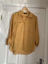 Mustard/white  Long Sleeve Shirt F&F size 6