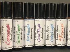 Aromatherapy Remedies Sinus Sinus Energy Night Immune Focus  Migraine Roll on 