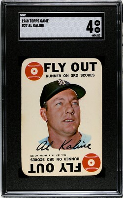 1968 Topps Game AL KALINE Tigers #27 SGC 4 VG/EX Condition