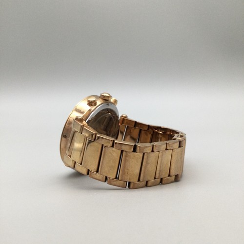 Michael Kors Parker Watch Women Rose Gold Tone Chronograph MOP New Battery 6.25" - Picture 7 of 13