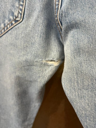 Jeans Levi’s 512 Colore Blu Chiaro Taglia W30 L30 Modello Skinny a Vita Alta - Foto 5 di 5