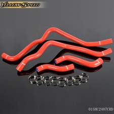 4Pcs Universal Red Silicone Radiator Pipe Hose Clamps Kit Fit For Alfa Romeo 4C