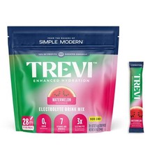 Trevi  Sugar Free Electrolytes - Drink Mix Hydration Powder Packets - 28 Coun...
