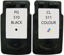 Refilled Ink For Canon 510 Black PG-510 + Canon 511 Colour CL-511 MP330 MP480
