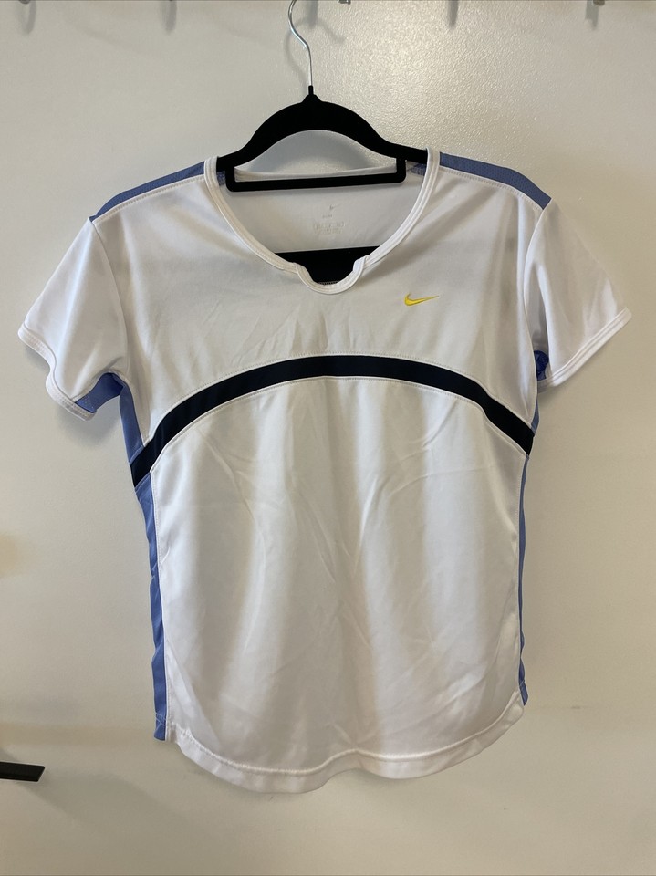 NIKE White Gym Sports Exercise Running T Shirt Top size S C46