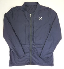 TLF tempo apparel light track sport jacket full zip long sleeve Black Large