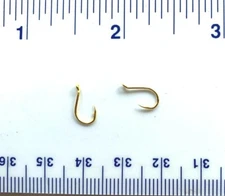 100 GT Top Quality Gold Salmon Egg Octopus Fishing Hooks size 12