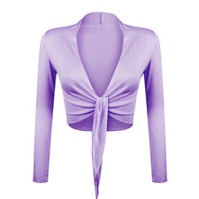 Gloop Damen Bolero Jäckchen Langarm Tops Schulterjacken Hochzeit Party M-XL