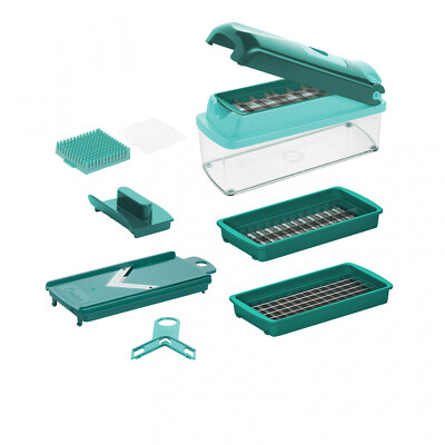 Genius Gemüseschneider Nicer Dicer Smart Gemüsehobel manuell 9 tlg, Mandoline