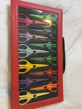 Paper Edgers Scissors Craft 12 Crafting Shapers 6 in. In Carry Case