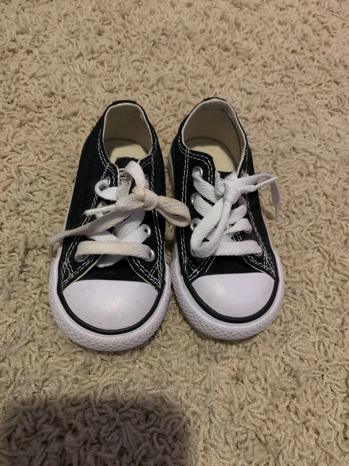 Scarpe nere Baby Converse Converse All Star taglia 5