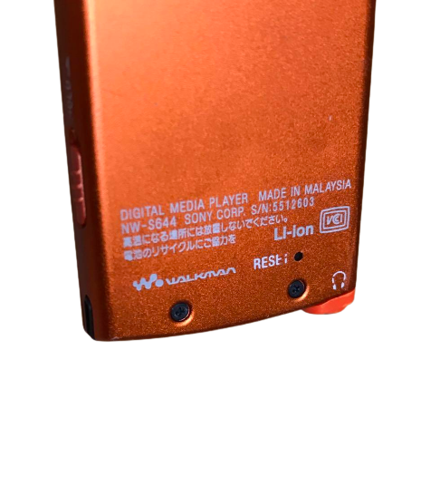 Sony NW-S644 8GB Orange Walkman Digital Media Music Player Very