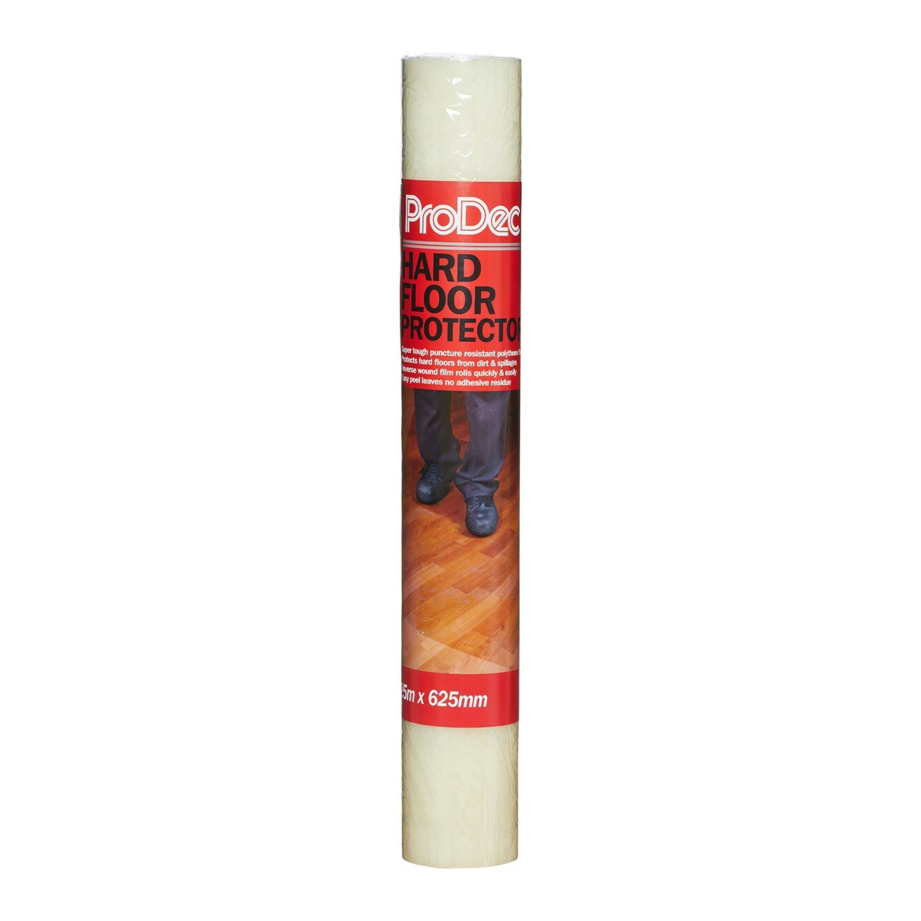 Prodec Hard Floor Protector, Self Adhesive 25m x 625mm, Laminate Floor Covering