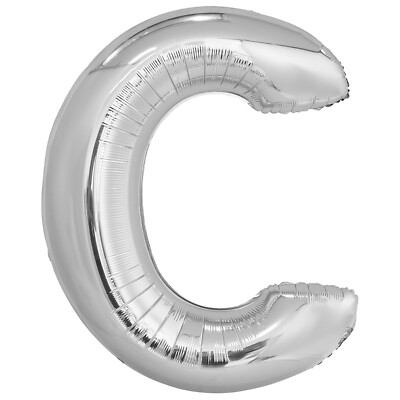 Folienballon Buchstabe C silber 88cm Helium Party Geburtstag Hochzeit Dekoration