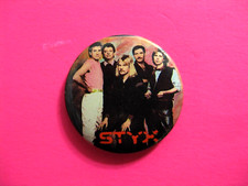 STYX OFFICIAL 1983 VINTAGE BUTTON PIN BADGE US IMPORT    21