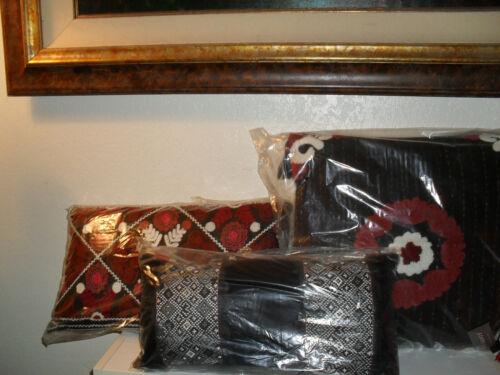 ARTOLOGY KALAM 3 PILLOW DECORATIVE SET UZBEK SUZANI - 第 1/5 張圖片