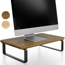 Beautiful Wooden Monitor Stand for Desk - Sturdy Stand Rises Your Monitor to ...