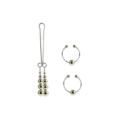 Nipple and Clitoral Non Piercing Body Jewelry Silver