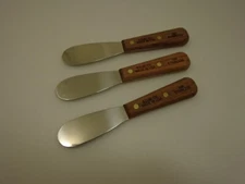 Dexter USA Set (3) Sandwich Spreader Stiff Stainless Wood Handles FactorySecond